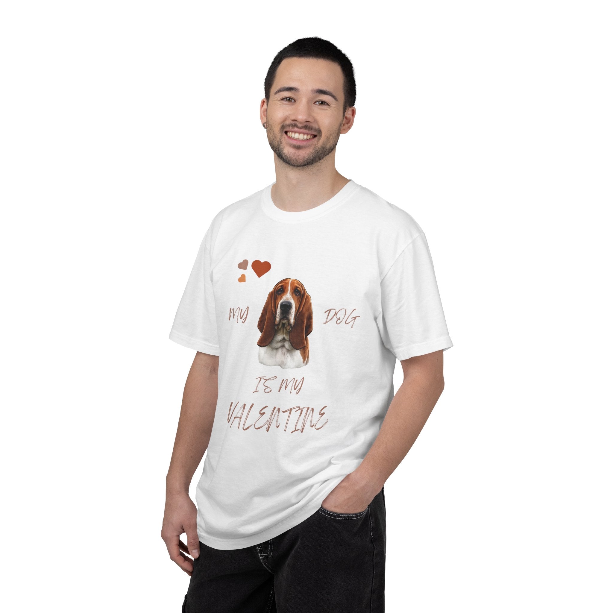 My Dog Is My Valentine Basset Hound T-Shirt