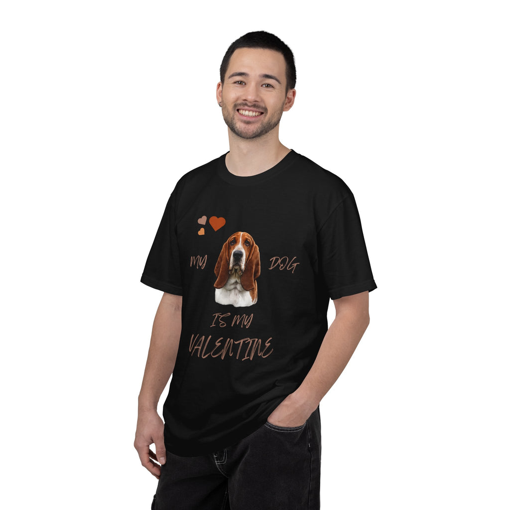 My Dog Is My Valentine Basset Hound T-Shirt