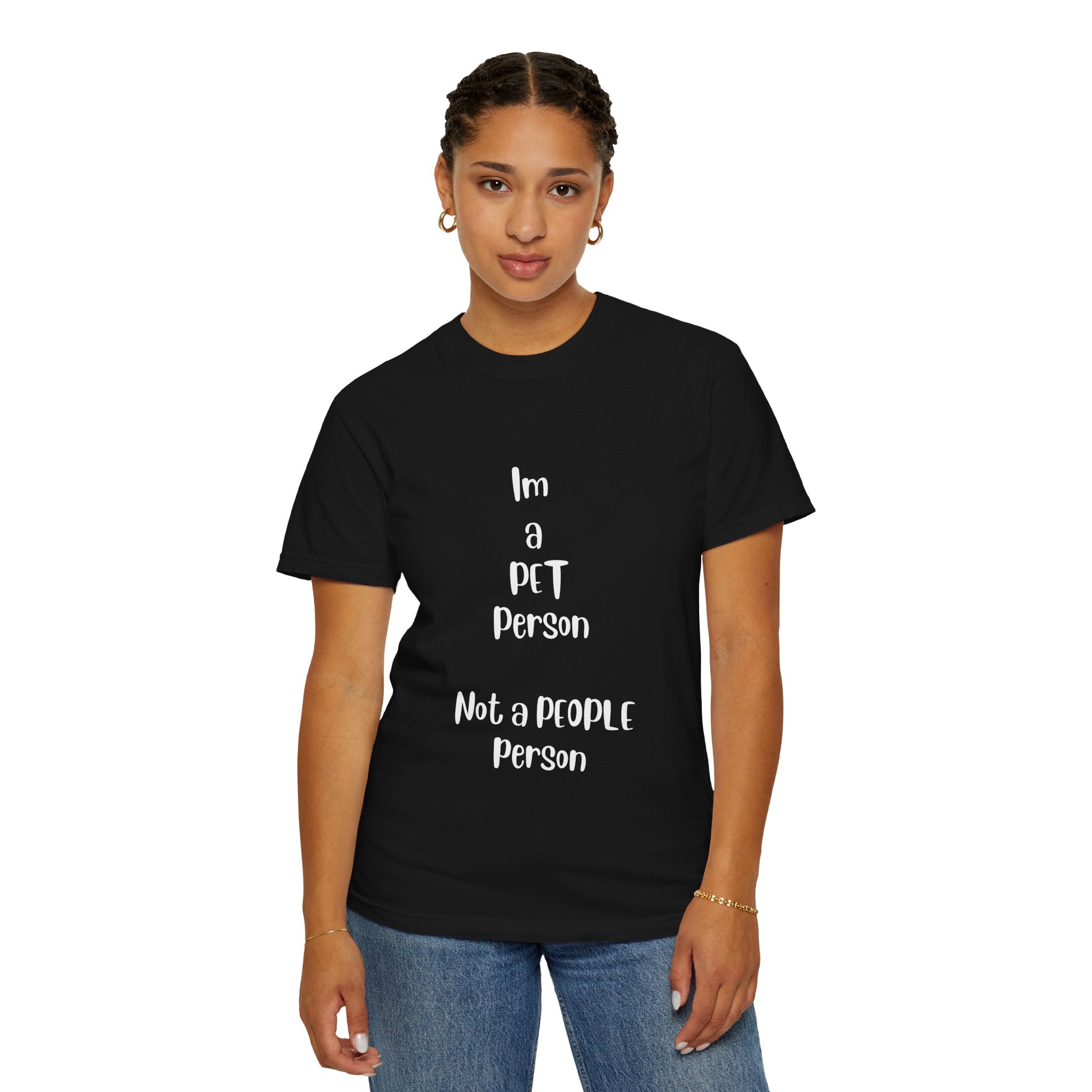 I'm a Pet Person Not a People Person, Black T-Shirt
